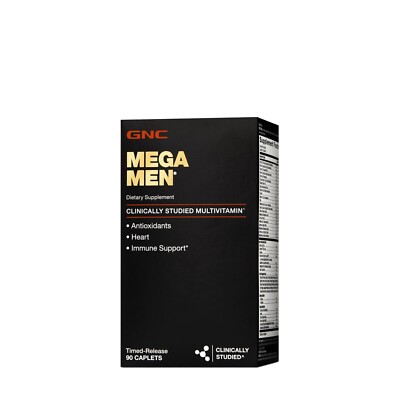 GNC Mega Men zeitgesteuertes Multivitamin, 90 Kapseln, UK VERKÄUFER