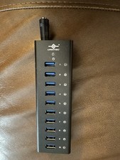 Vantec 7-Port USB 3.0 Aluminum Hub No Power Cord Parts Only