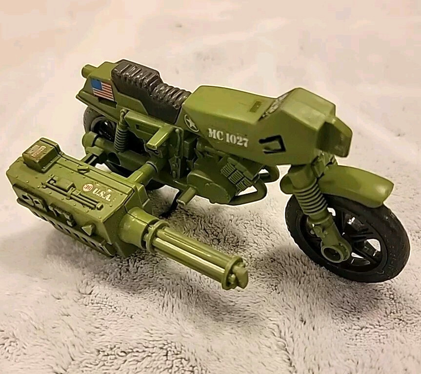 Vintage G.I. Joe Ram Rapid Fire Motorcycle 1982 Almost Complete Authentic