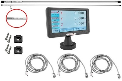 PAULIMOT 4-Achsen Magnetband-Messsystem-Set mit LCD-Touchscreen für SIEG SX3.5Z