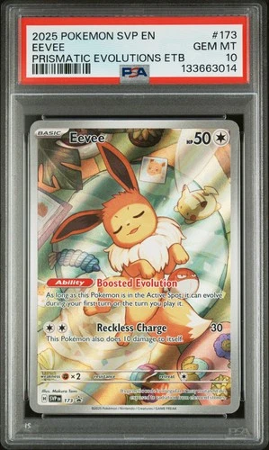 2025 POKEMON SVP EN-SV BLACK STAR PROMO #173 EEVEE PSA 10