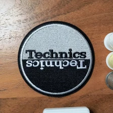 Technics Patch DJ Turntables Music Equipment Mixing Embroidered Iron On Patch 3"