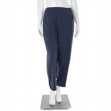 NWT Eileen Fisher 158 Organic Cotton Lantern Ankle Pant Women's sz L Ocean Blue