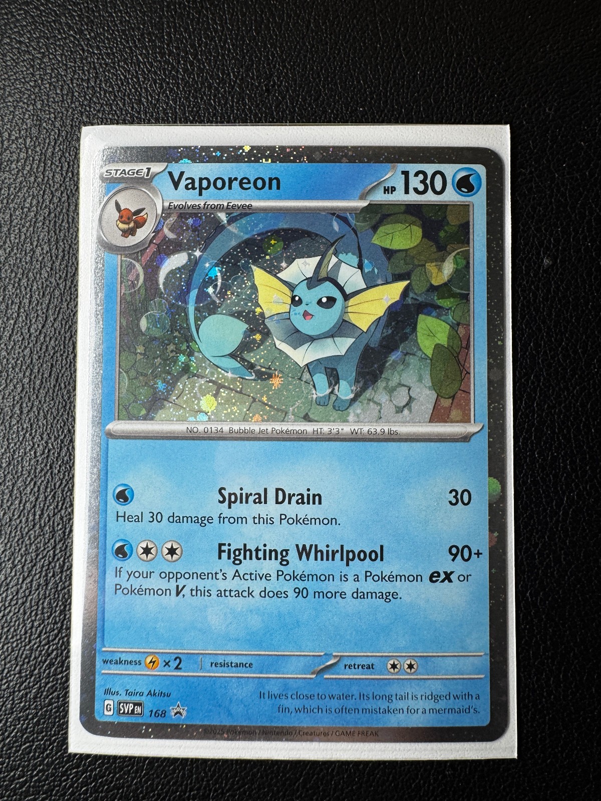 Vaporeon 168 (Cosmos Holo) Pokemon TCG: Scarlet & Violet Promo Card  NM