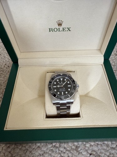 Rolex Submariner 114060 Black No Date Watch With Box And Accessories Rehaut - Picture 3 of 24