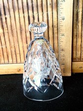 Waterford Crystal Bell 1984 / 12 Days of Christmas w Holly and Lantern /4 1/4 "
