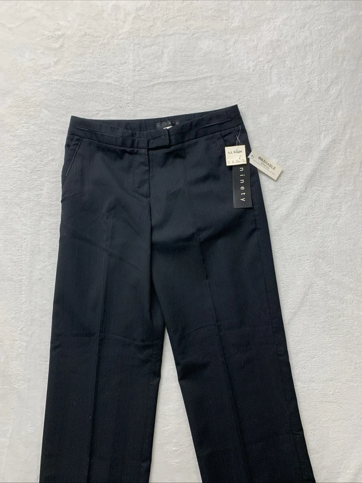 Pantalones de vestir Ninety para mujer talla 8 negros elásticos nuevos Foto 2 de 4