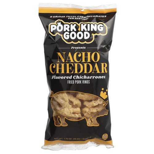 Flavored Chicharrones, Nacho Cheddar, 1.75 oz (49.5 g)