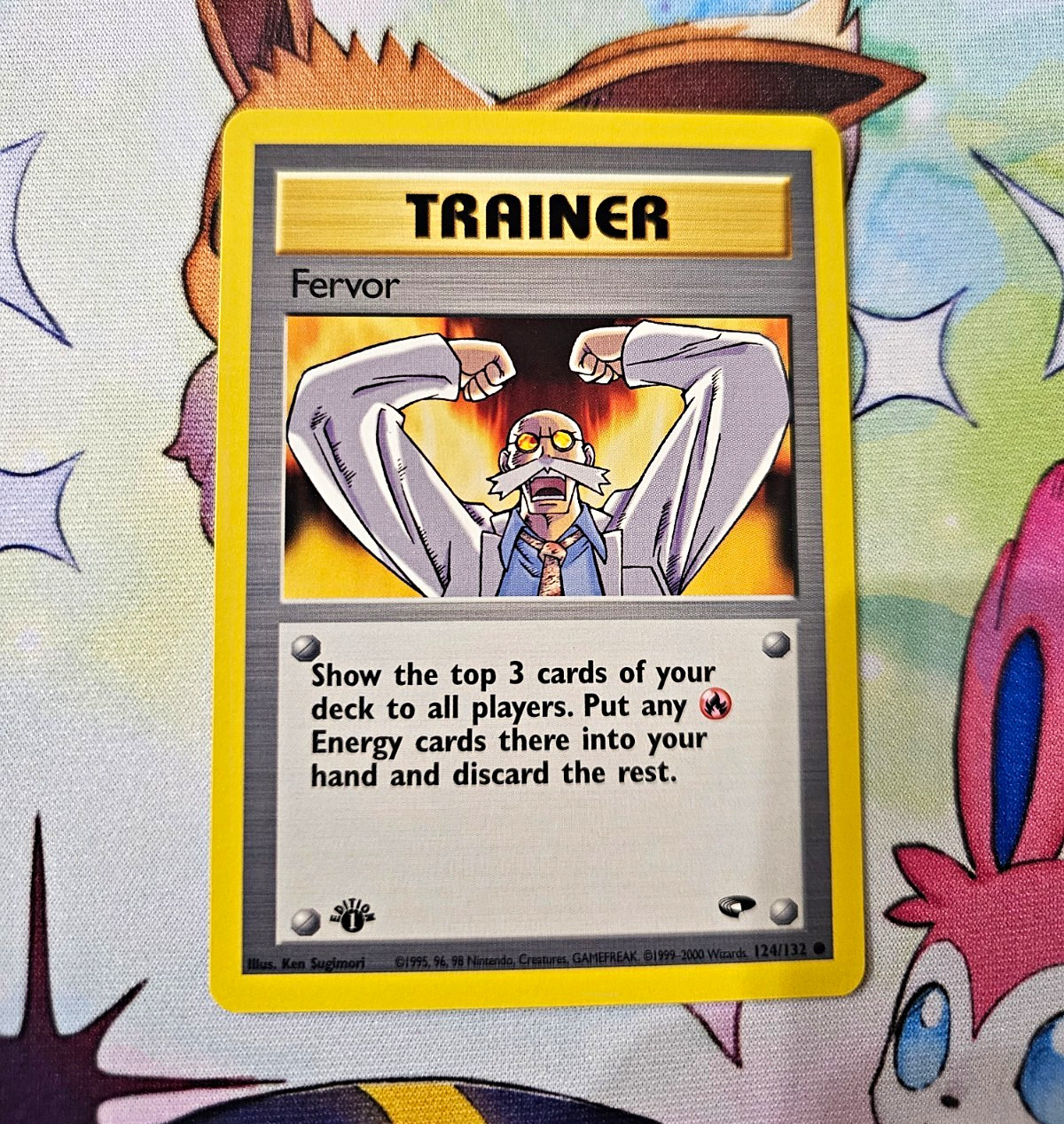 Pokemon Fervor 124/132 Gym Challenge 1st Edition Trainer English