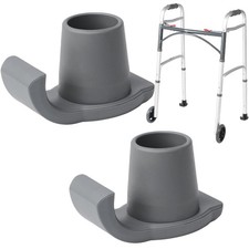 2 Pack Walker Ski Glides for Folding Walkers, Smooth Gliding Replacement Feet...