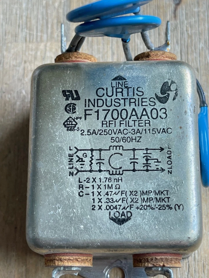 CURTIS INDUSTRIES F1700AA03 RFI FILTER - Image 2 of 4