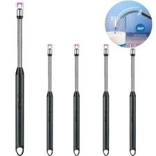 Electric Candle Lighter Flameless Arc Windproof Flexible Long Neck Rechargeable