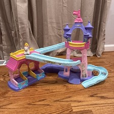 Fisher-Price Little People Disney Princess Klip Klop Castle Playset W Princess