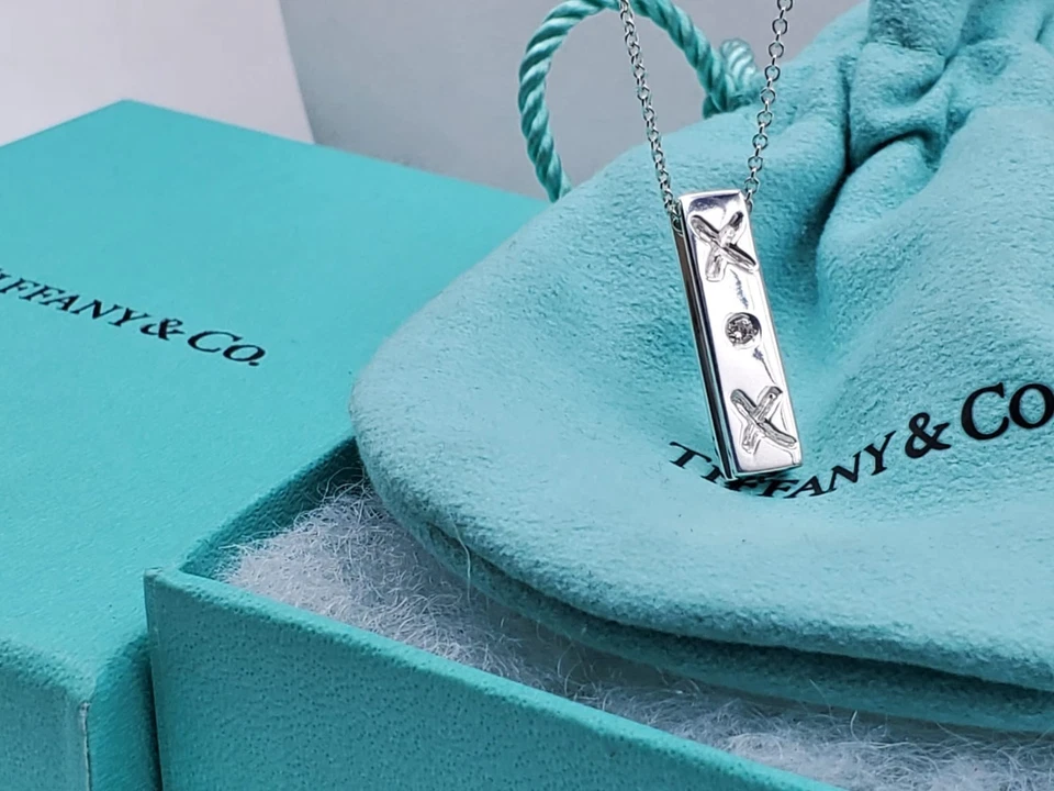 Collar TIFFANY & CO. Plata Esterlina Paloma Picasso Diamante XOXO Foto 2 de 4