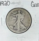 1920  WALKING LIBERTY SILVER HALF DOLLAR  ~ GOOD ~ NICE COIN ~ 90% SILVER