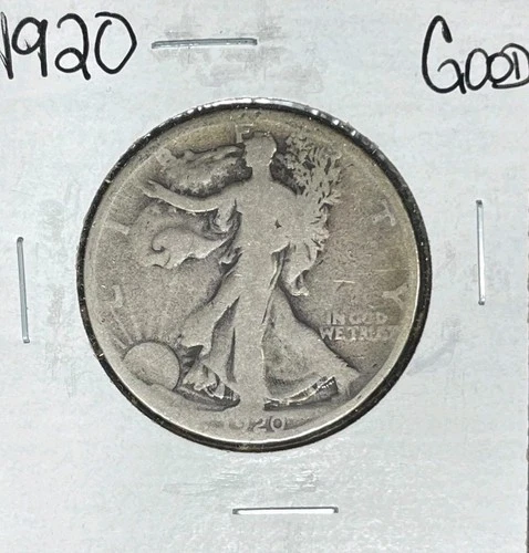1920  WALKING LIBERTY SILVER HALF DOLLAR  ~ GOOD ~ NICE COIN ~ 90% SILVER