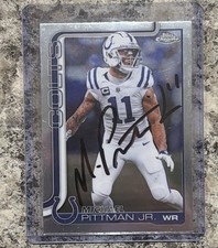 Michael Pittman Jr. Hand Signed Auto Topps [BASE] On Card Signed COLTS #126