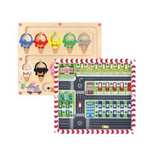 2 in 1 Magnetic Color and Number Maze,Alphabet Maze,Montessori Toy ... Fast Ship