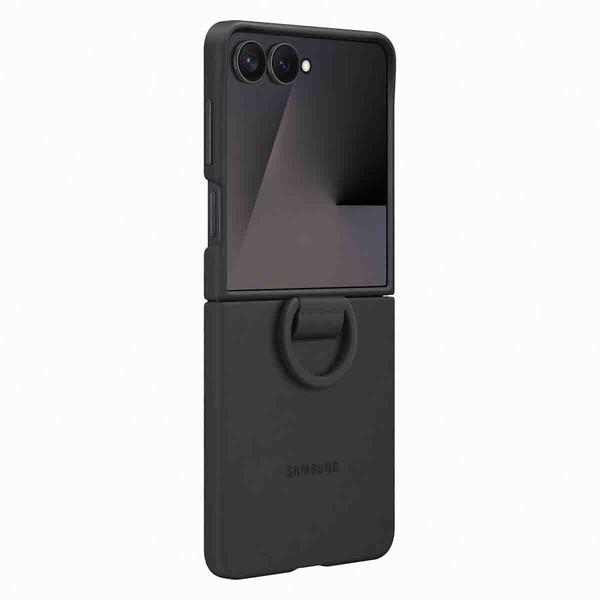 Original Silikon Cover Ring Samsung Galaxy Z Flip 7 - Black-image
