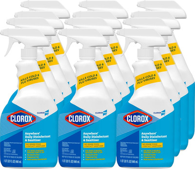 Anywhere Daily Disinfectant and Sanitizer, No-Rinse Food Contact Sanitizer, 32 F