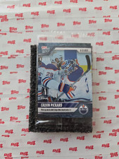 2024-25 NHL TOPPS NOW® Sticker #203 🏒 Calvin Pickard 🏒 Oilers BLUE ICE /10