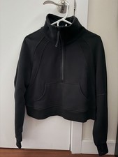 Lululemon Scuba Oversized Funnel-Neck Half Zip Black