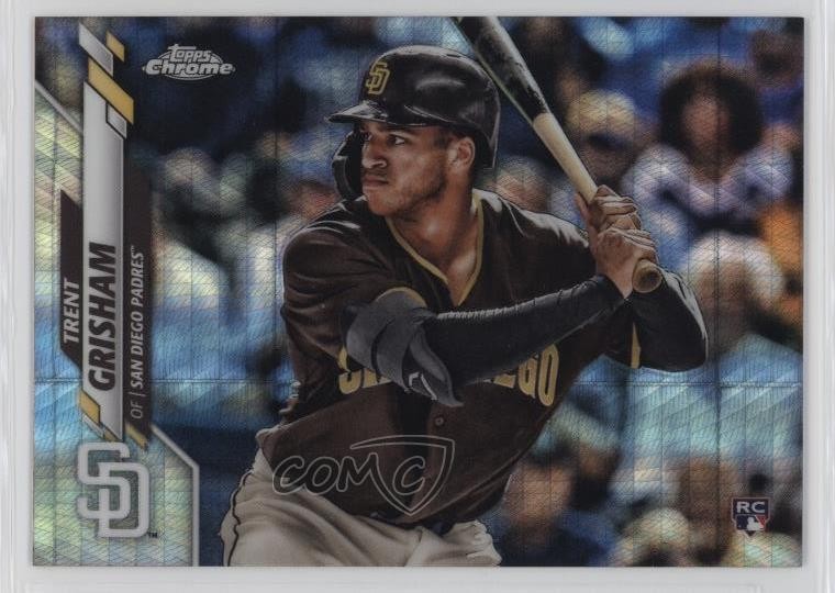 2020 Topps Chrome Prism Refractor Trent Grisham #101 Rookie RC