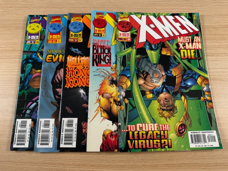 X-Men #60 61 62 63 64 Marvel Comics 1997 Vol 2 Lot Storm Wolverine Pacheco Run