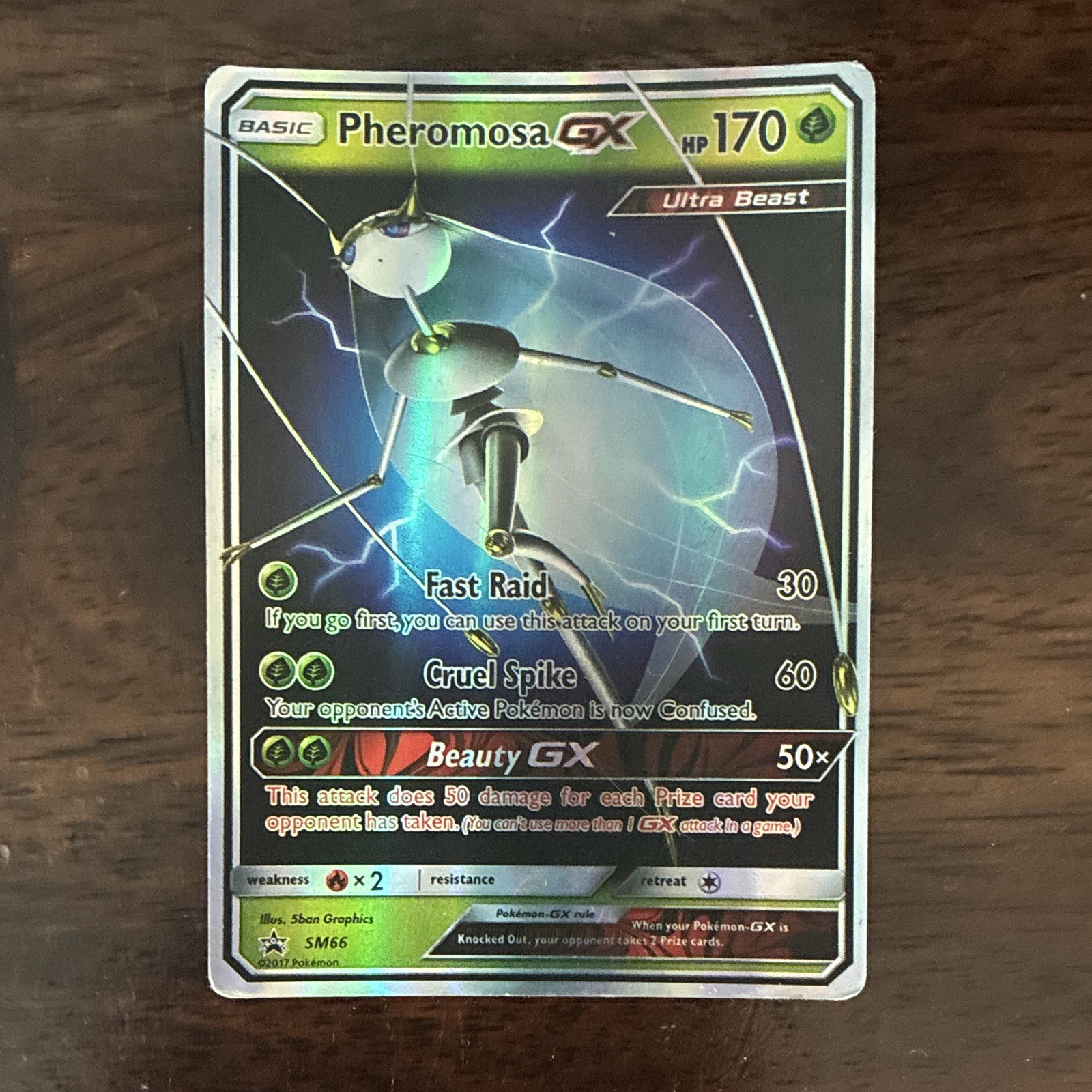The Pokémon Company Pheromosa GX SM66 SM Holo Promo English 170 HP Ultra Beast