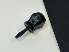  Snap-on Tools Usa Stubby Black Handle Black Oxide Slotted Flat Screwdriver
