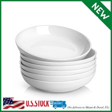 Pasta Bowls, 30oz Salad Bowls White Soup Bowls Large Pasta Serving Bowl Porcelai