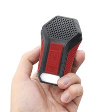 Wearable Bluetooth Speaker, Mini Clip-on Portable Speaker with Light  Warnin...