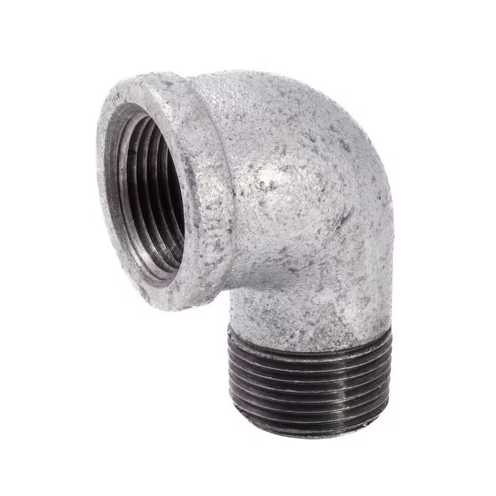1 In. Galvanized Malleable Iron 90 Degree FPT X MPT Street Elbow Fitting