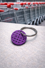 5er-Pack Supermarkt Trolley Medaille Schlüsselanhänger - £1 Münze Ersatz - wiederverwendbar - UK