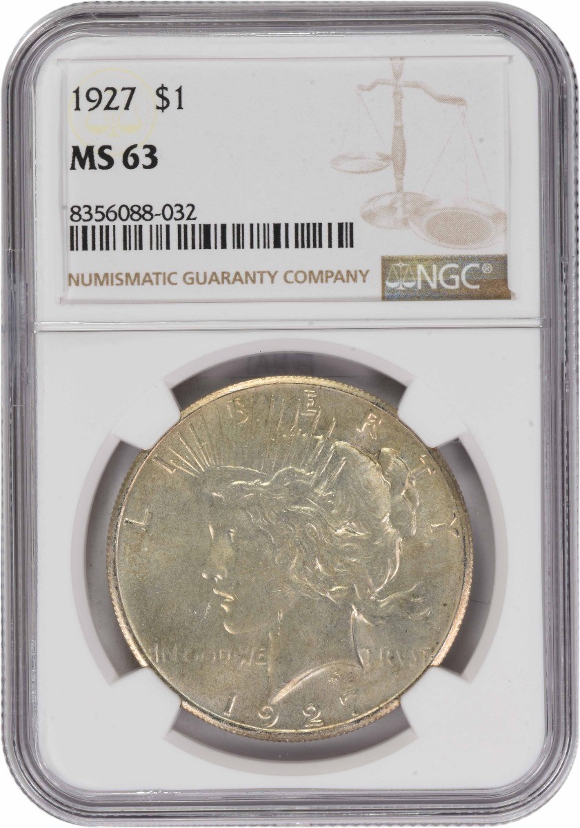 1927 Peace Silver Dollar MS63 NGC | eBay