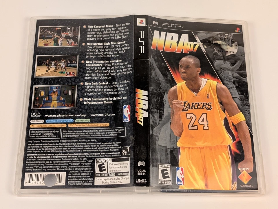 NBA 07 (Sony PSP, 2006) Kobe Bryant On Cover➡️CIB Complete - Tested 🎮 - Image 4 of 4