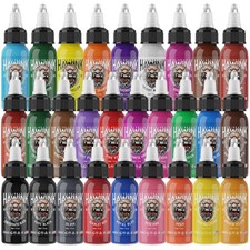 Professional Tattoo Ink Set 28 Colors 1oz Bottle