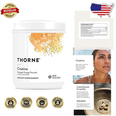 High-Quality Creatine Powder Pineapple Orange Muscle Support Brain Function NSF