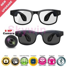 6K AI Smart Glasses Multifunctional Camera Bluetooth Call Voice Assistant Music