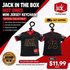 Limited Edition Jack In The Box Mini Jersey Keychain HOT ONES Soccer World Cup