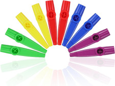 30 Pieces Plastic Kazoos Bulk Gift for Kids Adults Party Favors Musical Instrume