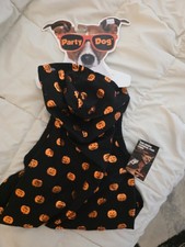 Dog Halloween costume Party Dog PUMPKIN HOODIE BLACK ORANGE S LARGE 21-24