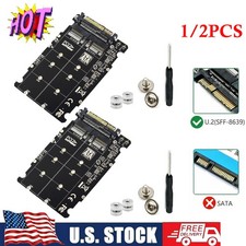 1-2x M.2 NVME SSD Key M NGFF SATA SSD Key B To U.2 SFF-8639 For Adapter Module
