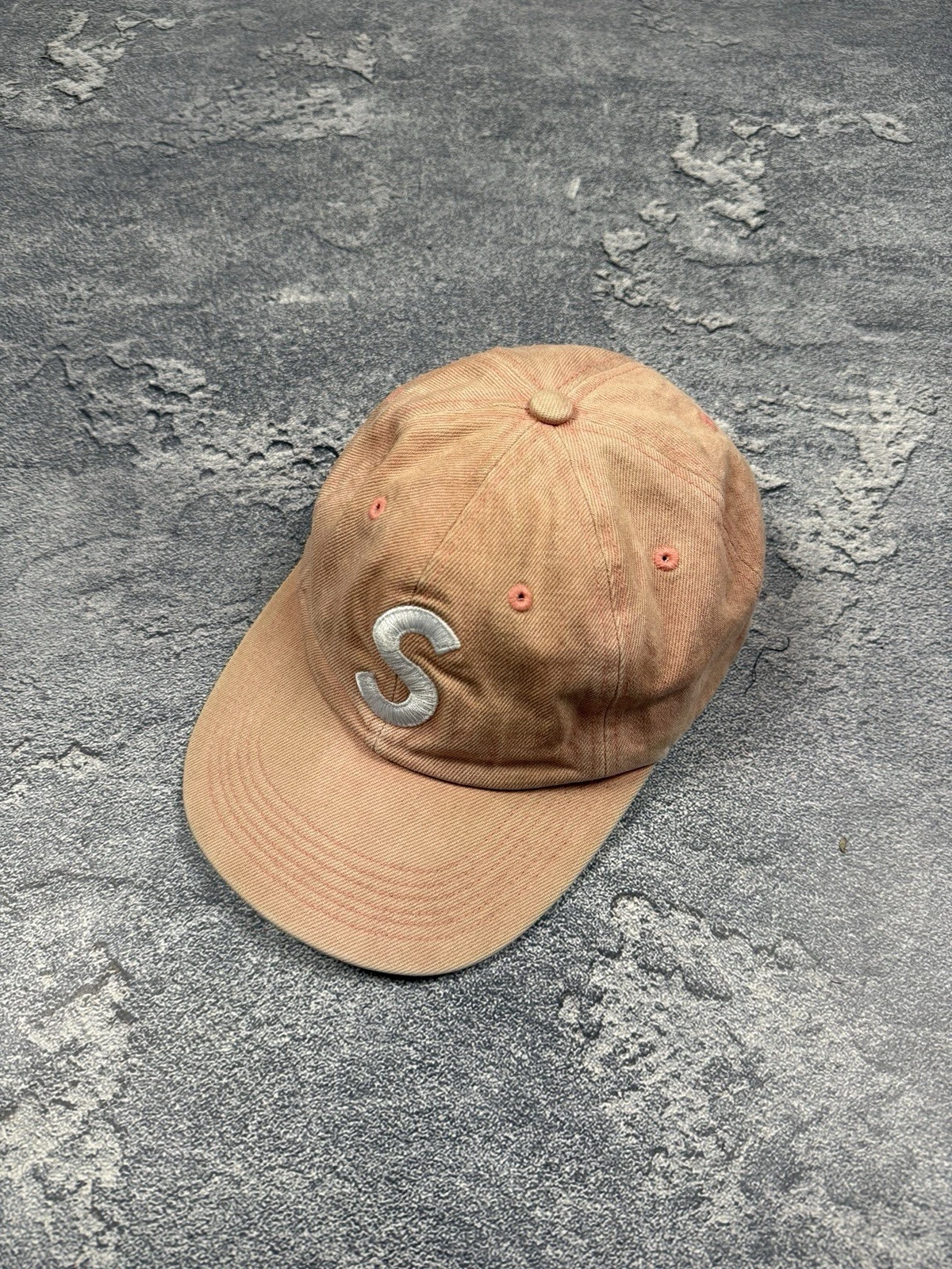 Chapeau Supreme S Logo 6 panneaux Royal 2015 Ss15 OG