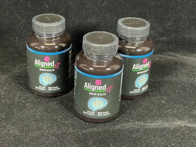 3 bottles Aligned XT Nutraville Brain Memory Focus Cognitive Function 90 Caps
