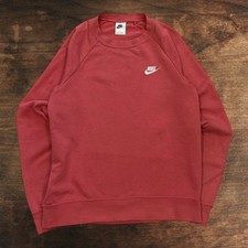 Nike Sweatshirt Womens Medium Boxy Oversized Swoosh Jumper Pink Boho Y2K Casual