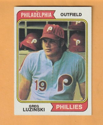 Greg Luzinski Philadelphia Phillies 1974 Topps #360 Niles Illinois