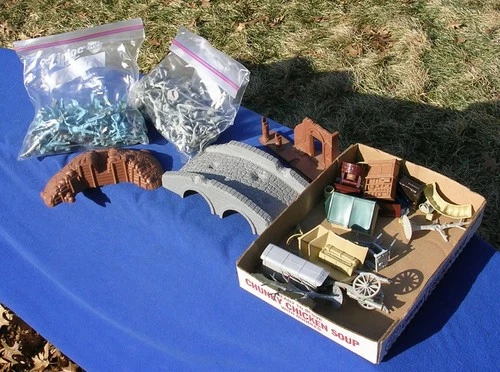 Marx Blue & Gray Civil War Playset Figures & Accessories