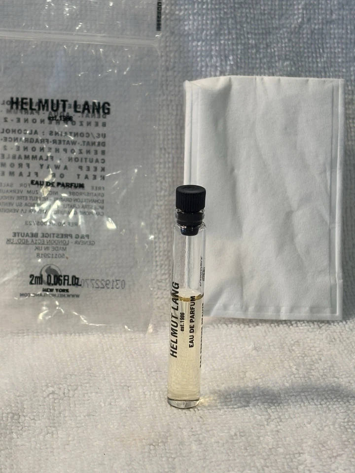 Helmut Lang Eau De Parfum Muestra 2 ml 0,06 fl oz en bolsa con cremallera original Foto 2 de 2