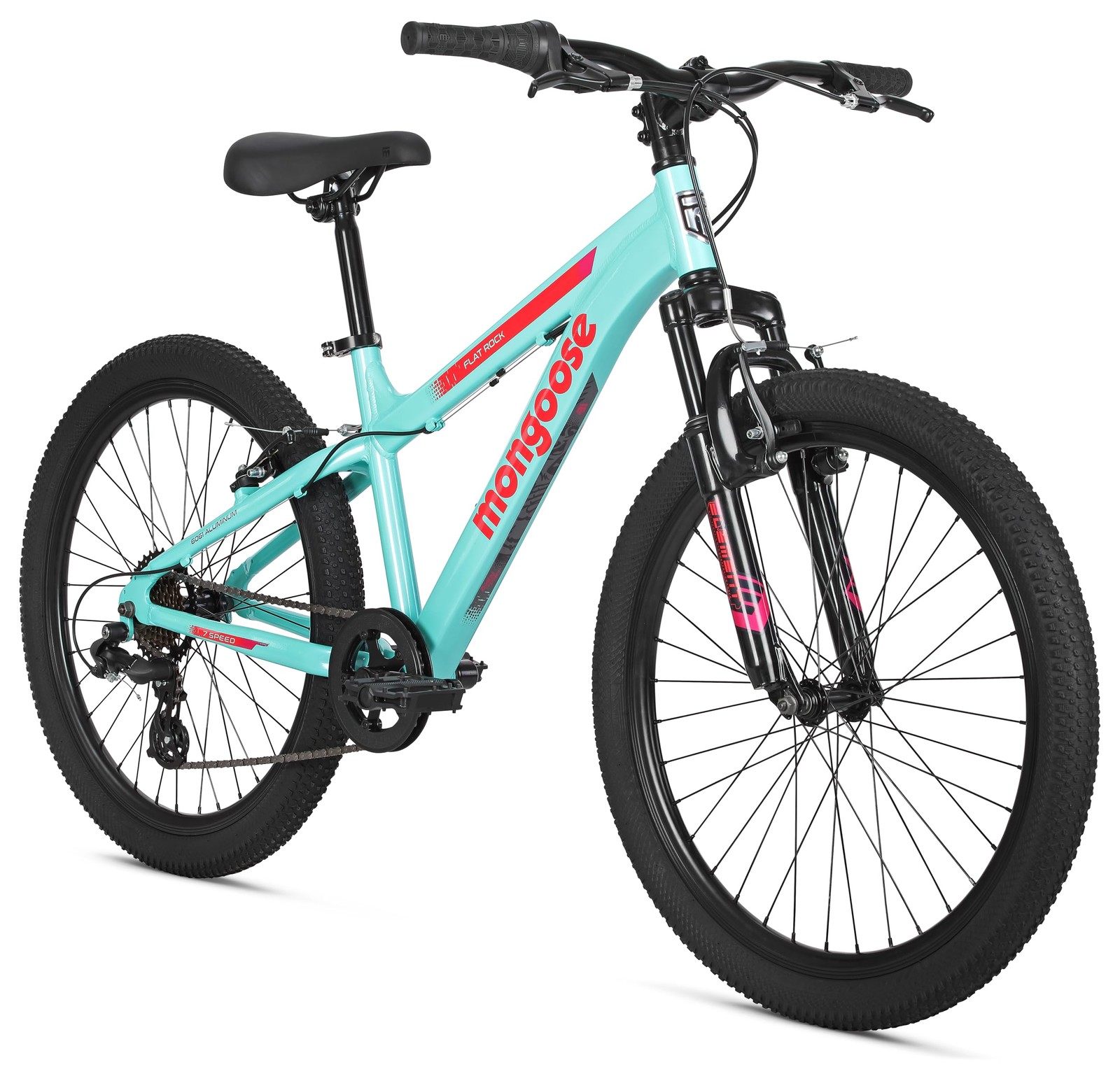 Flatrock 21-Speed Hardtail Mountain Bike, 24-Inch Wheels, fo